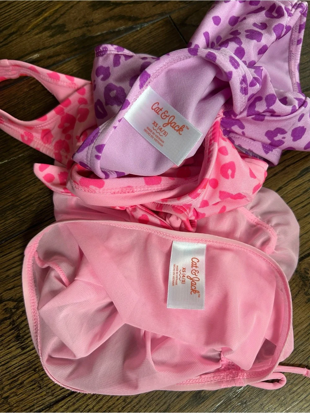 Girls XS bathing suits and cover up